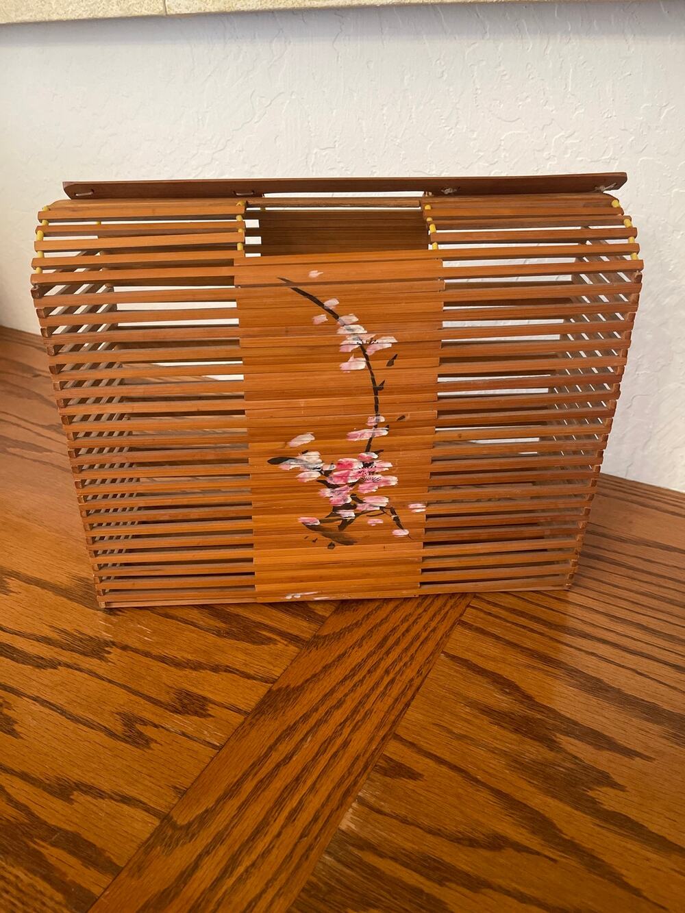 Vintage Slted bamboo purse